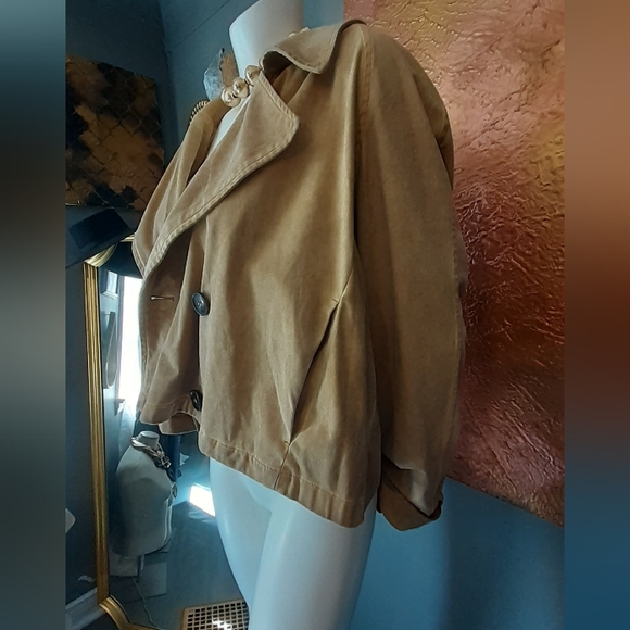 NWT Zara Faux Suede Cropped Jacket - Picture 9 of 16